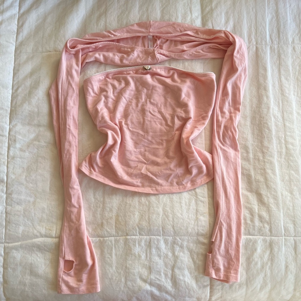 Rat Boi tube top & bolero petal pink size small